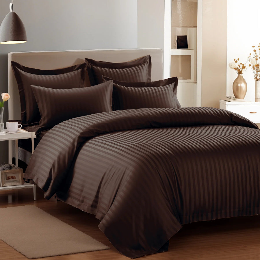 Premium памучен сатен, 4 части с ластик, AT-026