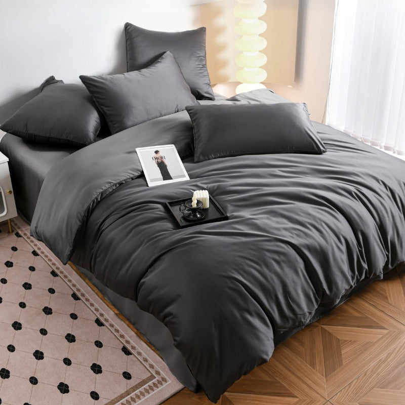 Двулицев комплект от памучен сатен, 6 части с код P-11