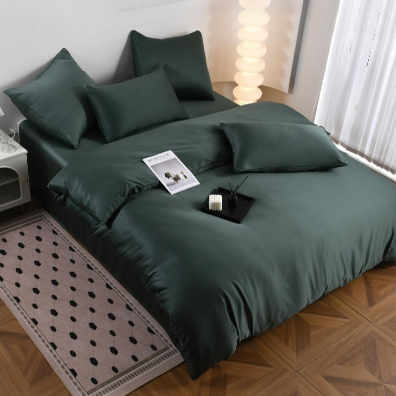 Двулицев комплект от памучен сатен, 6 части с код P-04