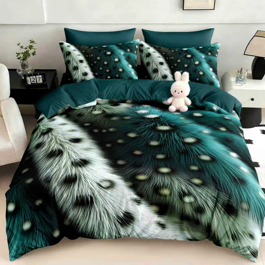 Спален комплект 100% памук с чаршаф с ластик – модел 5D-04