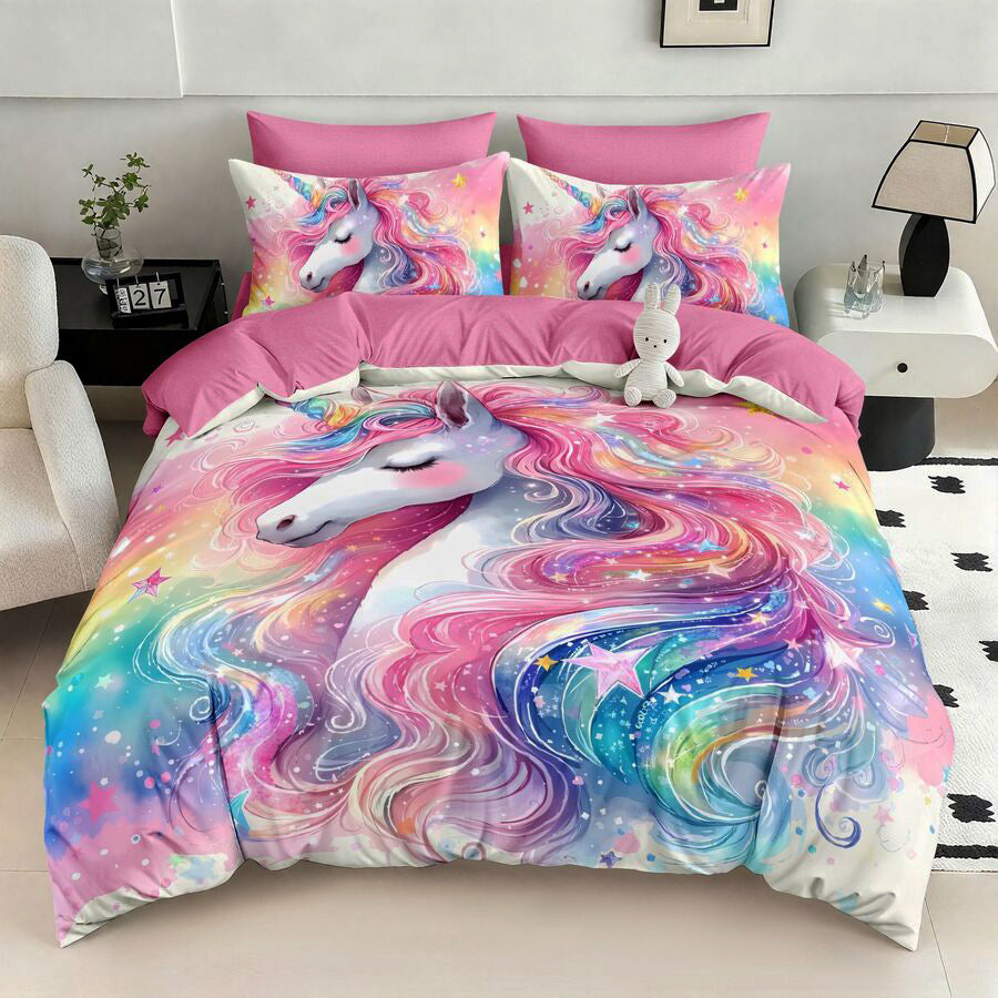 Спален комплект 100% памук с чаршаф с ластик – модел 5D-19