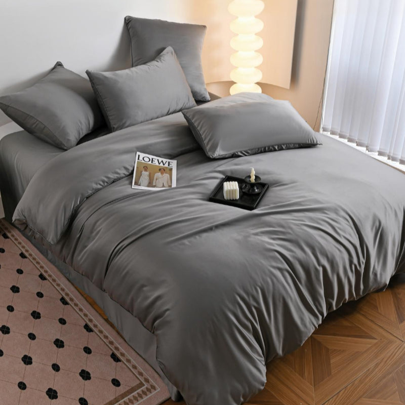 Двулицев комплект от памучен сатен, 6 части с код P-06