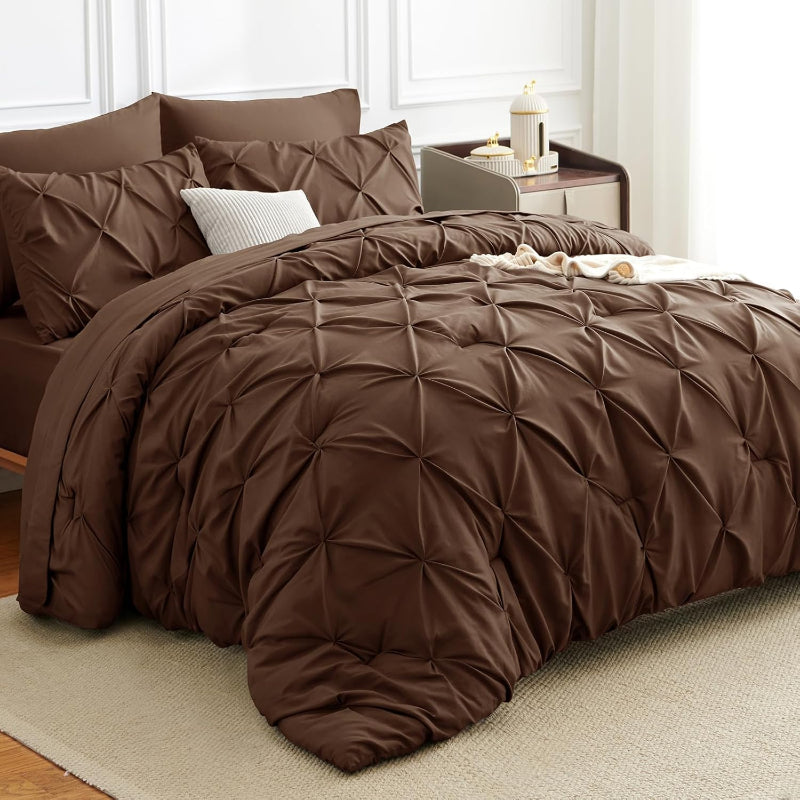 Едноцветен спален комплект от 100% памук в 6 части с код NH6026