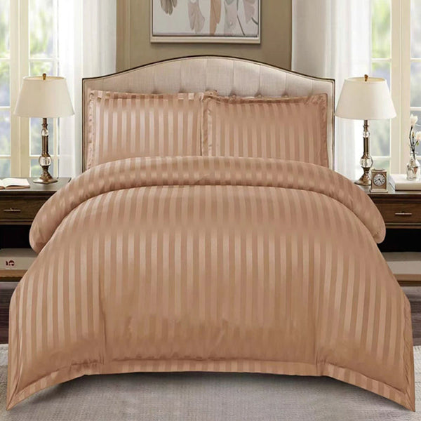 🎁 Елегантен двоен спален комплект от памучен сатен, 4 части с ластик с код C5-100 (50% off)