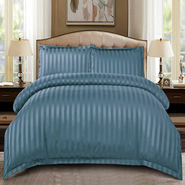 🎁 Елегантен двоен спален комплект от памучен сатен, 4 части с ластик с код C5-130 (50% off)