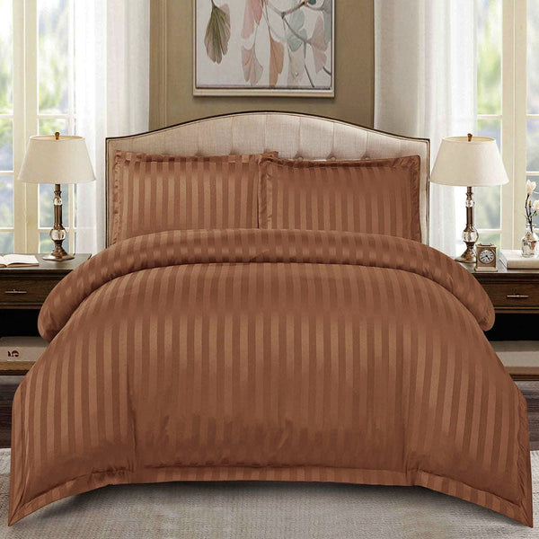 🎁 Елегантен двоен спален комплект от памучен сатен, 4 части с ластик с код C5-134 (50% off)