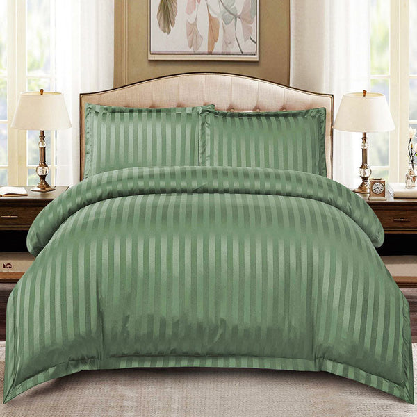 🎁 Елегантен двоен спален комплект от памучен сатен, 4 части с ластик с код C5-139 (50% off)