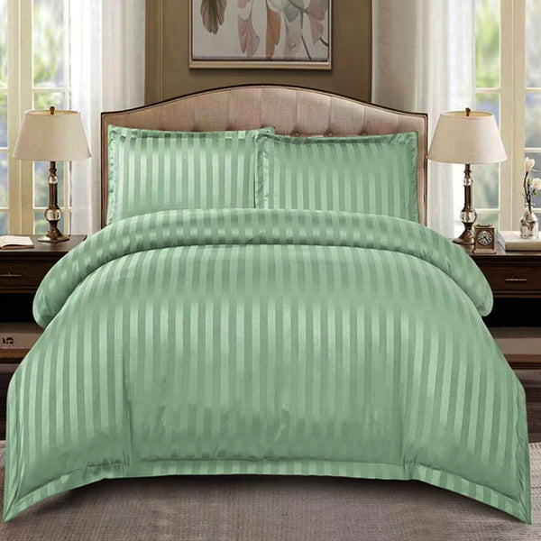 🎁 Елегантен двоен спален комплект от памучен сатен, 4 части с ластик с код C5-95 (50% off)