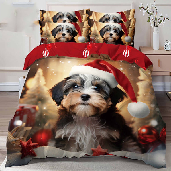 Единичен или двоен  коледен комплект от 100% памук с код Q2-03