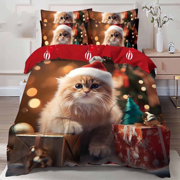 Единичен или двоен коледен комплект от 100% памук с код Q2-04