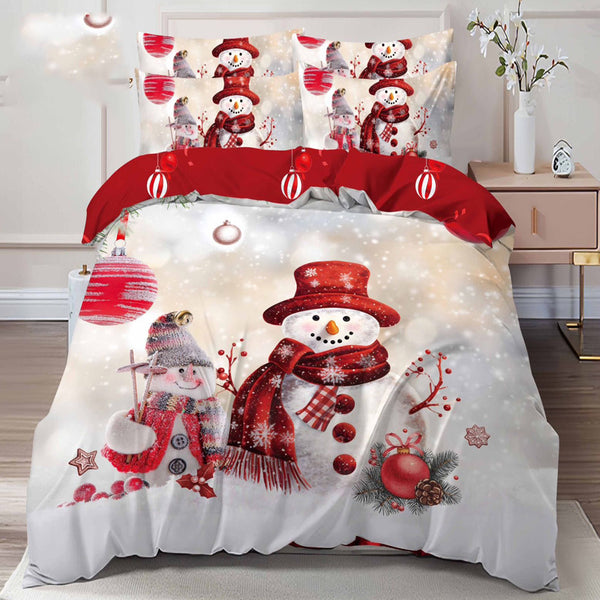 Единичен коледен комплект от 100% памук с код Q2-07