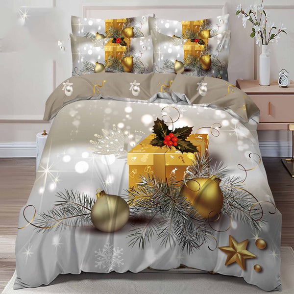 Единичен или двоен коледен комплект от 100% памук с код Q2-12