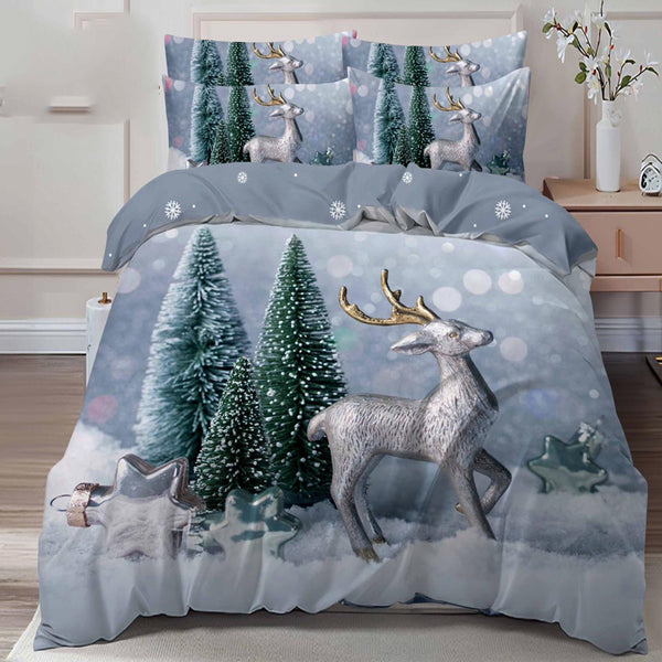 Единичен  коледен комплект от 100% памук с код Q2-17