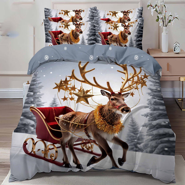 Единичен коледен комплект от 100% памук с код Q2-19