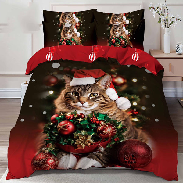 Единичен или двоен  коледен комплект от 100% памук с код Q2-05