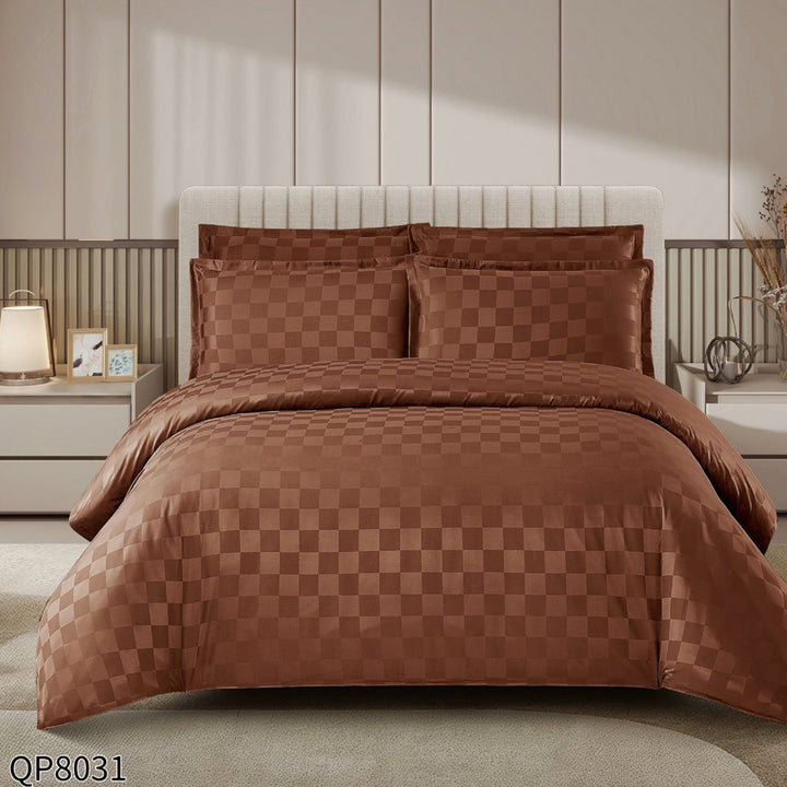 CASA COTTON Signature, памучен сатен с жакард, QP-8031