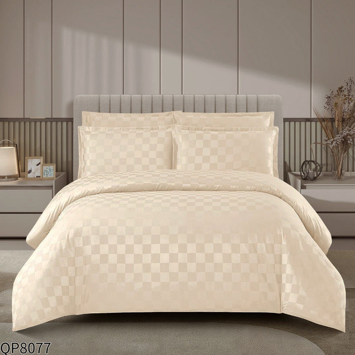 CASA COTTON Signature, памучен сатен с жакард, QP-8077