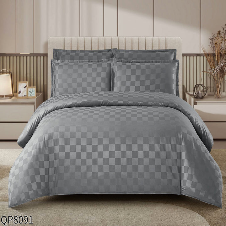 CASA COTTON Signature, памучен сатен с жакард, QP-8091