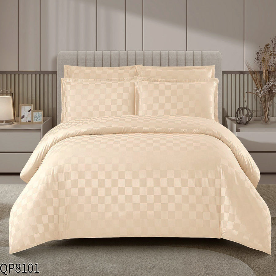 CASA COTTON Signature, памучен сатен с жакард QP-8101
