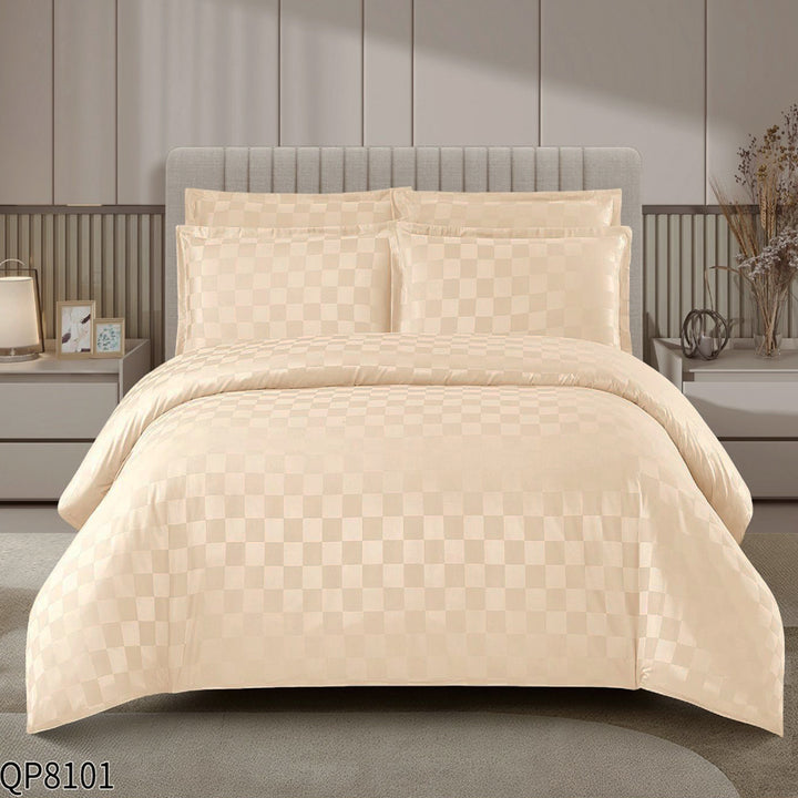 CASA COTTON Signature, памучен сатен с жакард, QP-8101