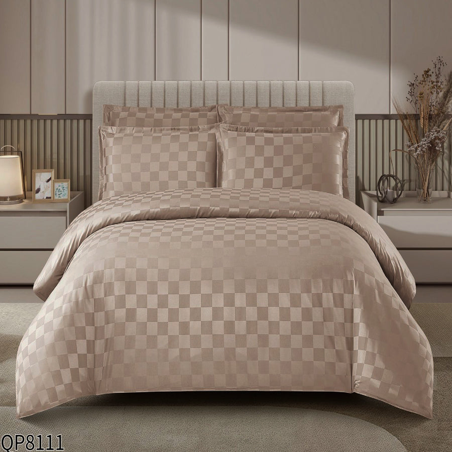 CASA COTTON Signature, памучен сатен с жакард QP-8111