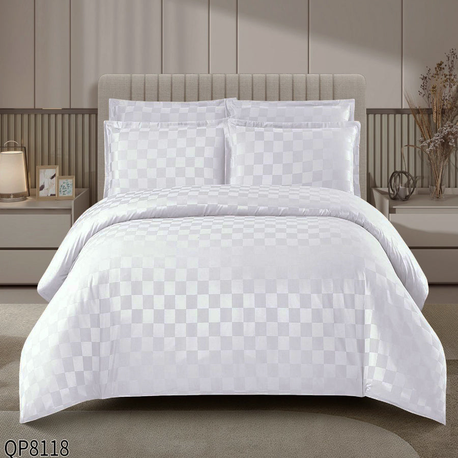 CASA COTTON Signature, памучен сатен с жакард QP-8118
