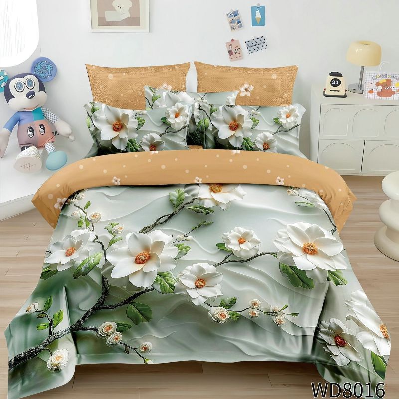 Флорален комплект с ластик, 100% памук, WD8-16