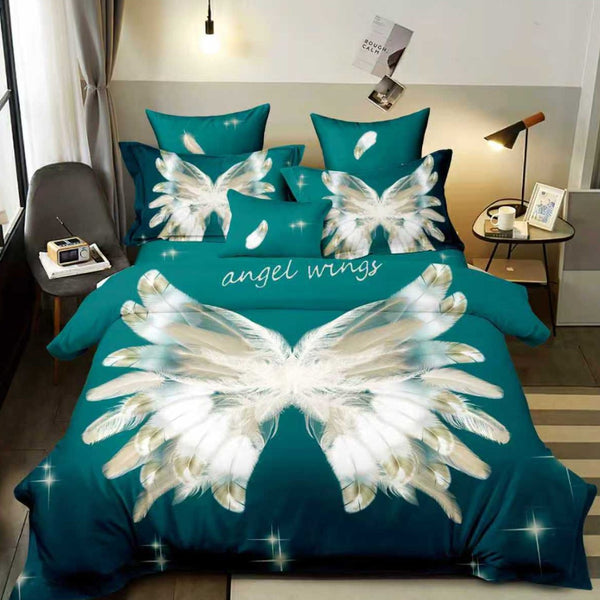 Спален комплект от 100% памук, двоен размер, 6 части с код Q2A-54