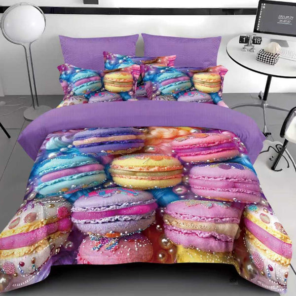 Спален комплект от 100% памук, двоен размер, 6 части с код Q2A-47