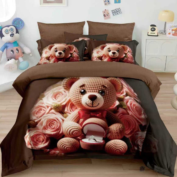 Спален комплект от 100% памук, двоен размер, 6 части с код Q2A-58