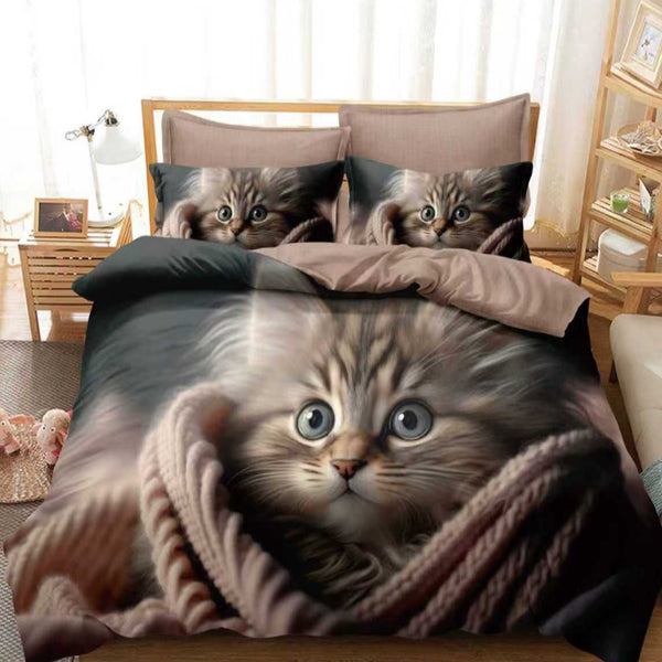 Спален комплект от 100% памук, двоен размер, 6 части с код Q2A-46