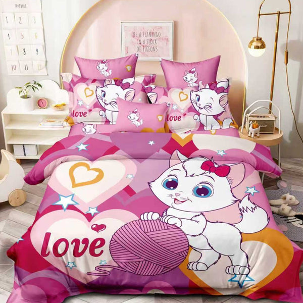 Спален комплект от 100% памук, двоен размер, 6 части с код Q2A-53