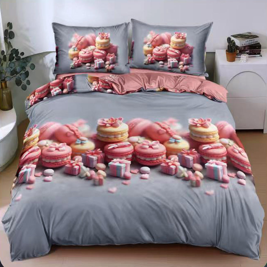 Спален комплект 100% памук с чаршаф с ластик – модел E-175