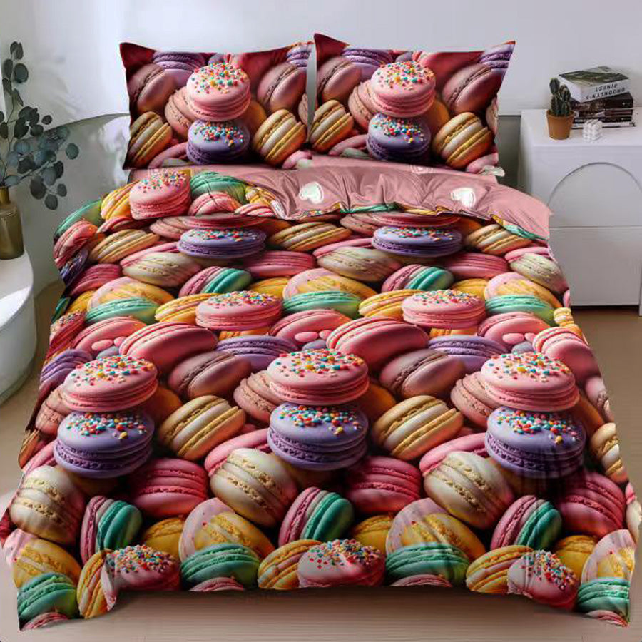 Спален комплект 100% памук с чаршаф с ластик – модел E-177